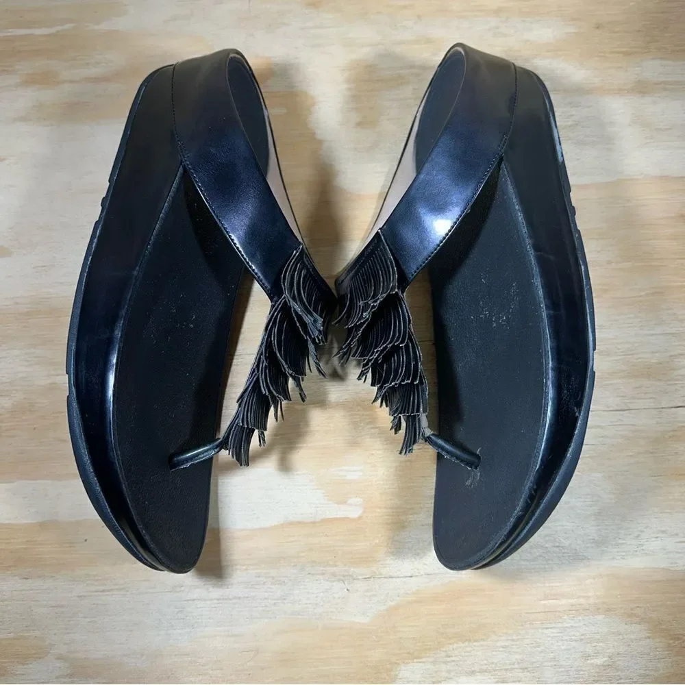 Fitflop Black Platform Sandals Women’s Size 9